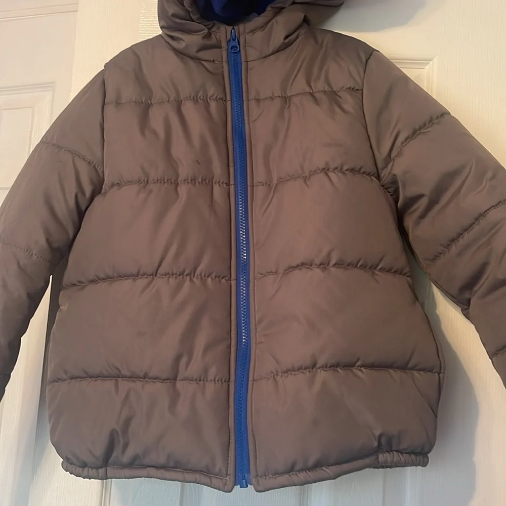 💚 Carters Full Zip Fleece Lined Hooded Puffer Jacket